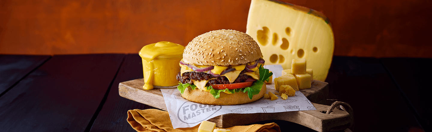 Double cheesy smashburger bij family